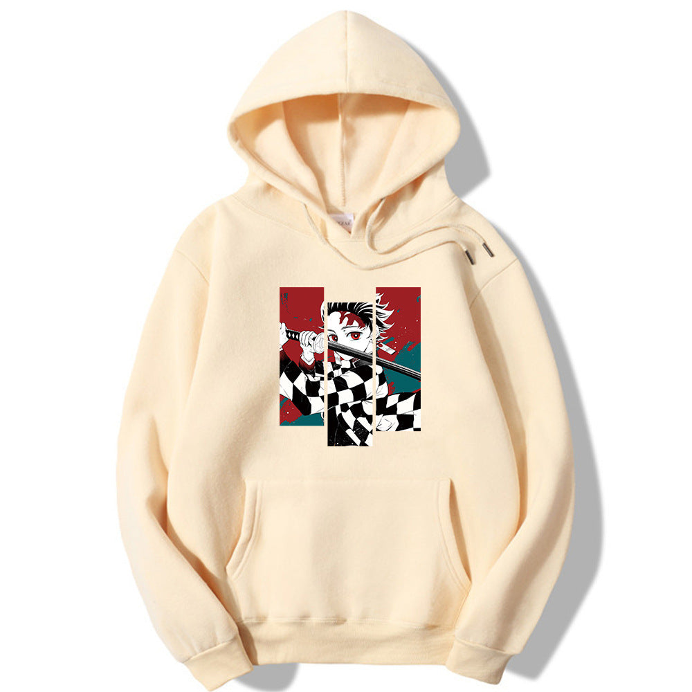 Anime Print Men's And Women's Hoodies Harajuku Street Fashion Hooded Sweatshirt Unbranded