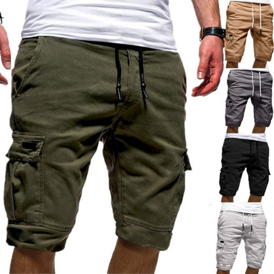 Men Casual Jogger Sports Cargo Shorts Military Combat Workout Gym Trousers Summer Mens Clothing Kaps B International