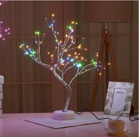 Christmas Decoration Night Light LED Pearl Tree Light Starry Touch Light