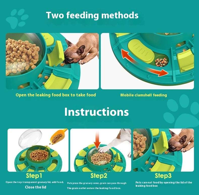 Interactive Dog Puzzle Toy For IQ Improvement And Slow Feeding Suitable For All Sizes Pets Nutritious Diet-Friendly Non-Electric Plastic Pets Game Pet Products Unbranded