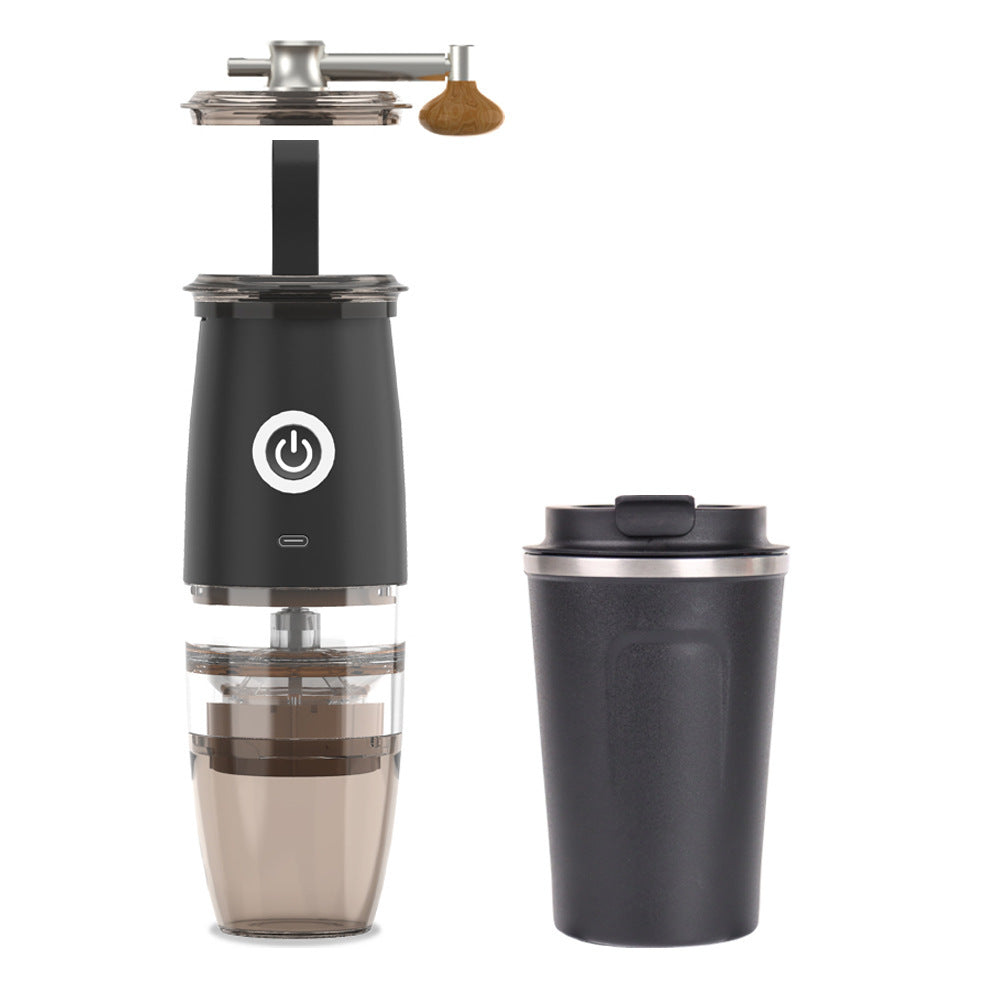 Small Coffee Machine Portable Coffee Bean Grinder USB Electric Manual Integrated Unbranded