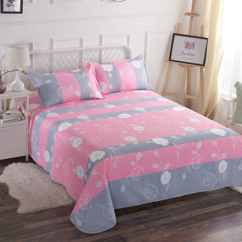 Single Double Bed Cartoon Bed Sheets Single Piece Unbranded