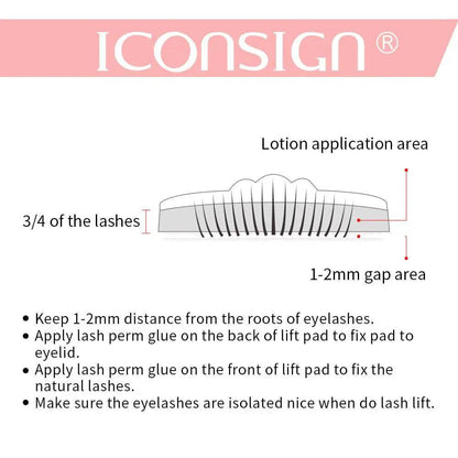 ICONSIGN Lash Lift Kit Lash Lifiting Eyelash Perming Kit Lash Curling Enhancer Eyes Makeup Tools Kaps B International