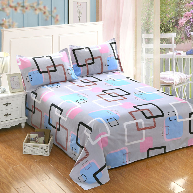 Single Double Bed Cartoon Bed Sheets Single Piece Unbranded