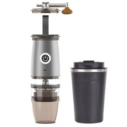 Small Coffee Machine Portable Coffee Bean Grinder USB Electric Manual Integrated Unbranded