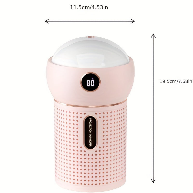 Projection Humidifier Household Bedroom Large Capacity Atmosphere Light Aromatherapy Machine Spray Humidifier Kaps B International