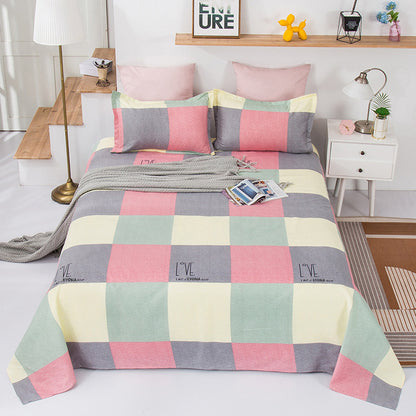 Single Double Bed Cartoon Bed Sheets Single Piece Unbranded