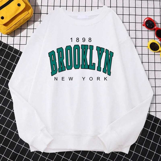 Autumn Kawaii Womens Sweatshirts 1898 Brooklyn Unbranded