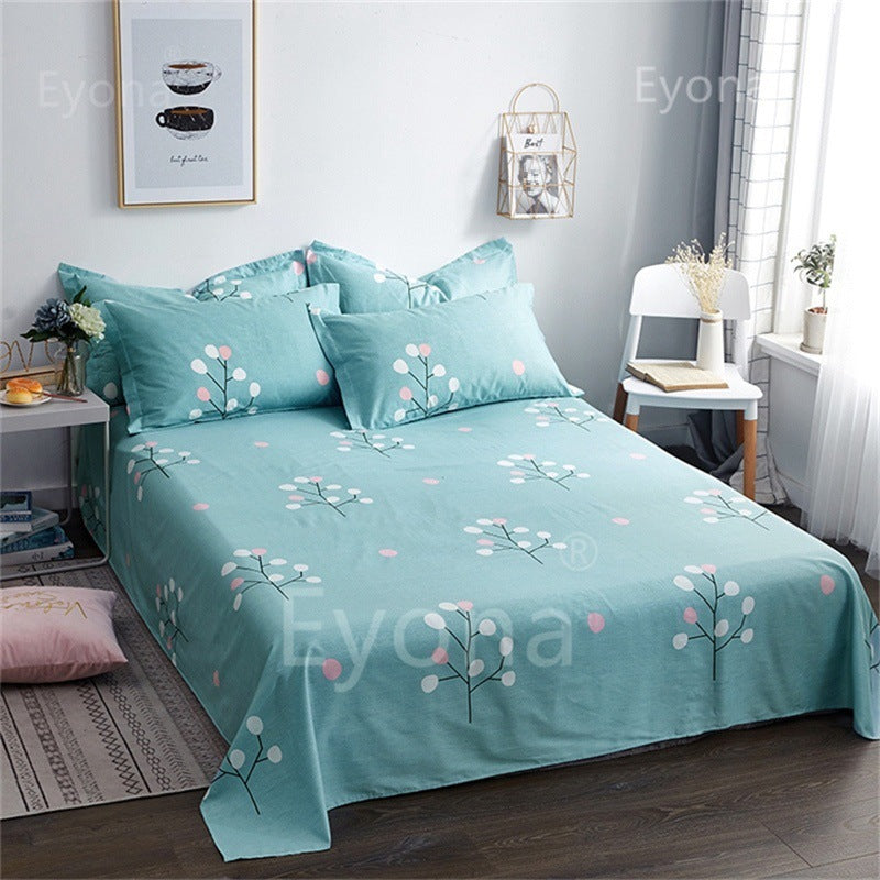 Single Double Bed Cartoon Bed Sheets Single Piece Unbranded